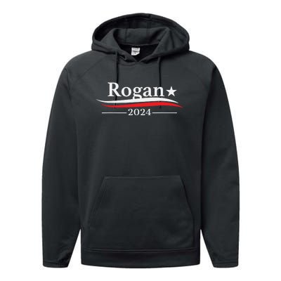 Rogan For President 2024 Performance Fleece Hoodie