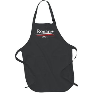 Rogan For President 2024 Full-Length Apron With Pockets