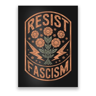 Resist Fascism Protest Trump Anti Trump Poster