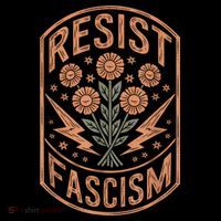 Resist Fascism Protest Trump Anti Trump Kids T-Shirt