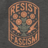 Resist Fascism Protest Trump Anti Trump Vector Backpack