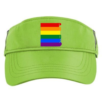 Rainbow Flag Pride Gift Adult Drive Performance Visor