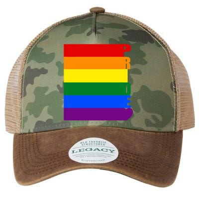 Rainbow Flag Pride Gift Legacy Tie Dye Trucker Hat