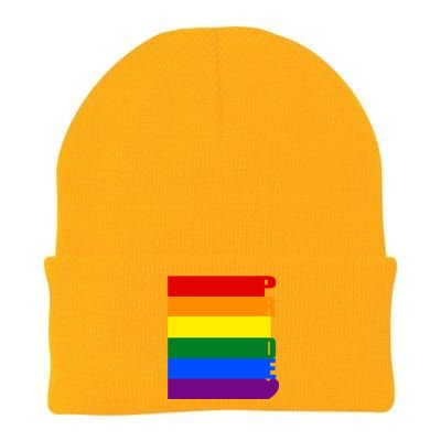 Rainbow Flag Pride Gift Knit Cap Winter Beanie