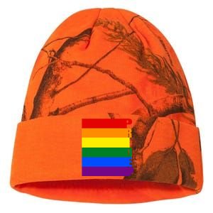 Rainbow Flag Pride Gift Kati Licensed 12" Camo Beanie