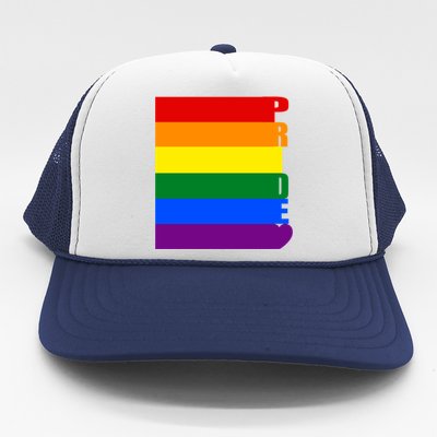 Rainbow Flag Pride Gift Trucker Hat