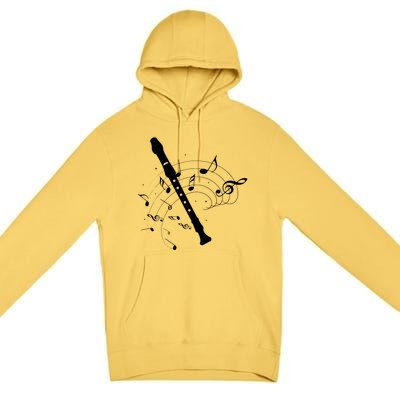 Recorder Flute Player Teacher Premium Pullover Hoodie