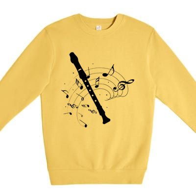 Recorder Flute Player Teacher Premium Crewneck Sweatshirt