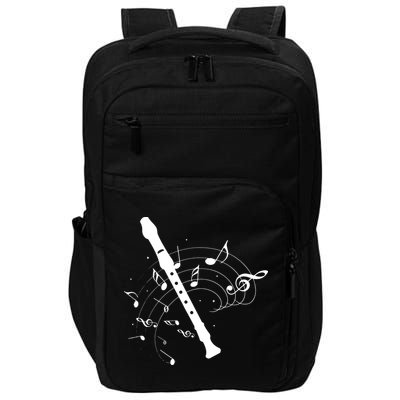 Recorder Flute Player Teacher Impact Tech Backpack