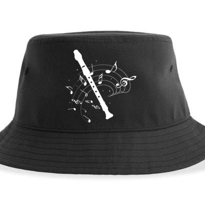 Recorder Flute Player Teacher Sustainable Bucket Hat