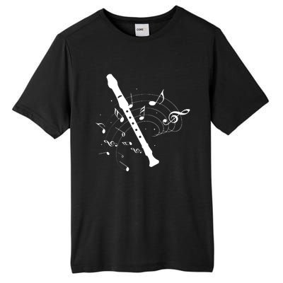 Recorder Flute Player Teacher Tall Fusion ChromaSoft Performance T-Shirt