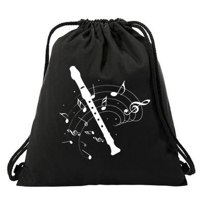 Recorder Flute Player Teacher Drawstring Bag