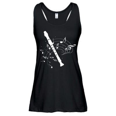 Recorder Flute Player Teacher Ladies Essential Flowy Tank