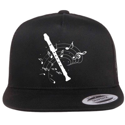 Recorder Flute Player Teacher Flatbill Hat