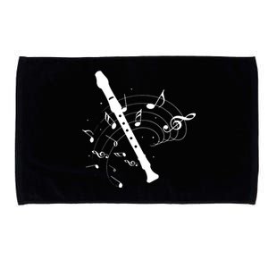 Recorder Flute Player Teacher Microfiber Hand Towel