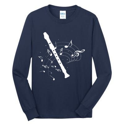 Recorder Flute Player Teacher Tall Long Sleeve T-Shirt