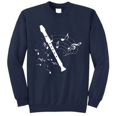 Recorder Flute Player Teacher Tall Sweatshirt