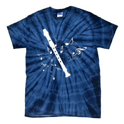 Recorder Flute Player Teacher Tie-Dye T-Shirt