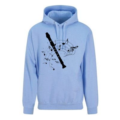 Recorder Flute Player Teacher Unisex Surf Hoodie