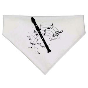 Recorder Flute Player Teacher USA-Made Doggie Bandana