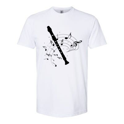 Recorder Flute Player Teacher Softstyle CVC T-Shirt