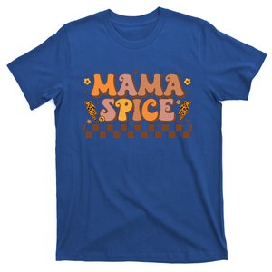 Retro Fall Pumpkin Autumn Thanksgiving Family Mama Spice T-Shirt