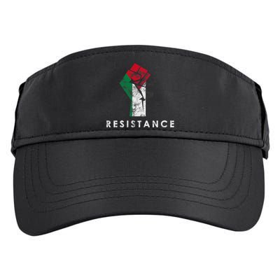 Raised Fist Palestine Flag Save Gaza Adult Drive Performance Visor