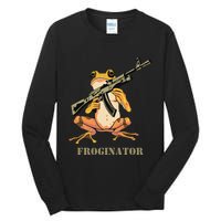 Random Funny Quirky Frog Rifle Froginator Tall Long Sleeve T-Shirt