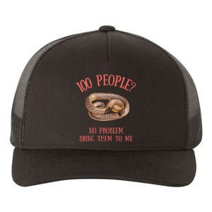 Retro Funny Quote Inland Taipan Snake Yupoong Adult 5-Panel Trucker Hat