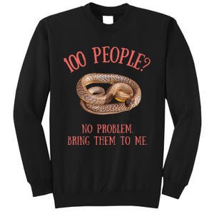 Retro Funny Quote Inland Taipan Snake Tall Sweatshirt