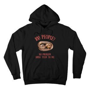 Retro Funny Quote Inland Taipan Snake Tall Hoodie