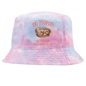 Retro Funny Quote Inland Taipan Snake Tie-Dyed Bucket Hat