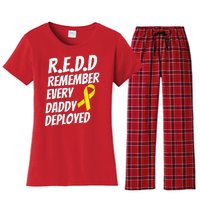 Red Friday Remember Everyone Deployed Military Gift Women's Flannel Pajama Set