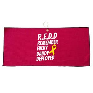 Red Friday Remember Everyone Deployed Military Gift Large Microfiber Waffle Golf Towel