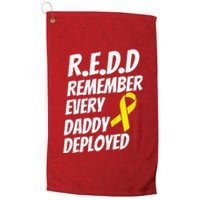 Red Friday Remember Everyone Deployed Military Gift Platinum Collection Golf Towel