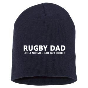 Rugby Father Rugby Dad Short Acrylic Beanie