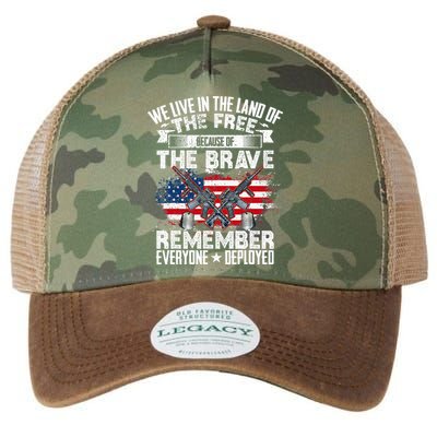Red Friday Remember Everyone Deployed USA Flag Military Legacy Tie Dye Trucker Hat