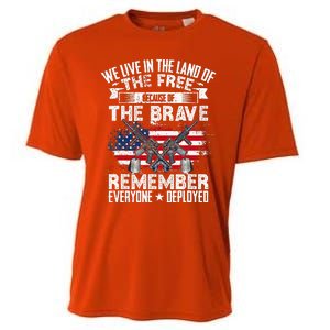 Red Friday Remember Everyone Deployed USA Flag Military Cooling Performance Crew T-Shirt