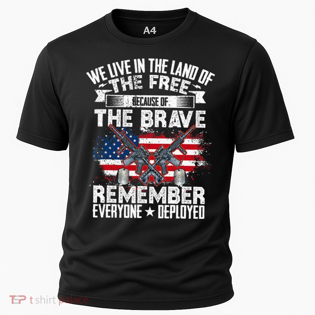 Red Friday Remember Everyone Deployed USA Flag Military Performance Shirt