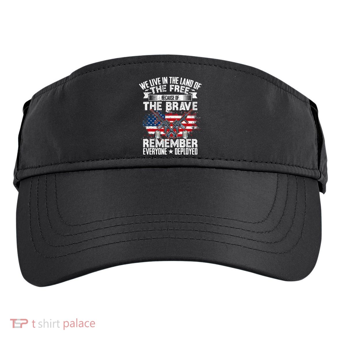 Red Friday Remember Everyone Deployed USA Flag Military Adult Drive Performance Visor