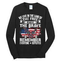Red Friday Remember Everyone Deployed USA Flag Military Tall Long Sleeve T-Shirt