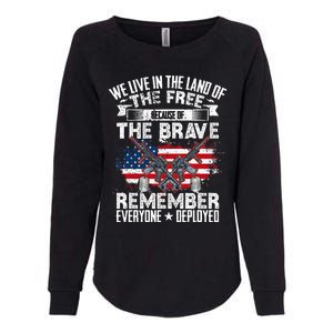 Red Friday Remember Everyone Deployed USA Flag Military Womens California Wash Sweatshirt