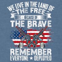 Red Friday Remember Everyone Deployed USA Flag Military Garment-Dyed Sweatshirt