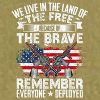 Red Friday Remember Everyone Deployed USA Flag Military Garment-Dyed Women's Muscle Tee