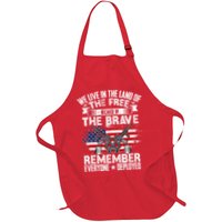 Red Friday Remember Everyone Deployed USA Flag Military Apron