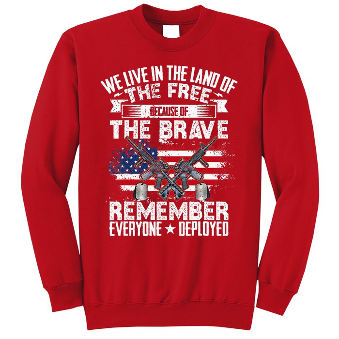 Red Friday Remember Everyone Deployed USA Flag Military Sweatshirt