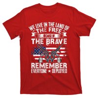 Red Friday Remember Everyone Deployed USA Flag Military T-Shirt