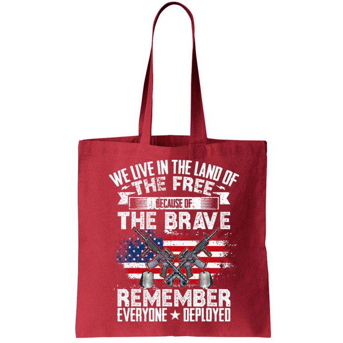 Red Friday Remember Everyone Deployed USA Flag Military Bag