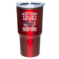 Red Friday Remember Everyone Deployed USA Flag Military Tumbler