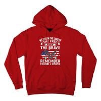 Red Friday Remember Everyone Deployed USA Flag Military Tall Hoodie